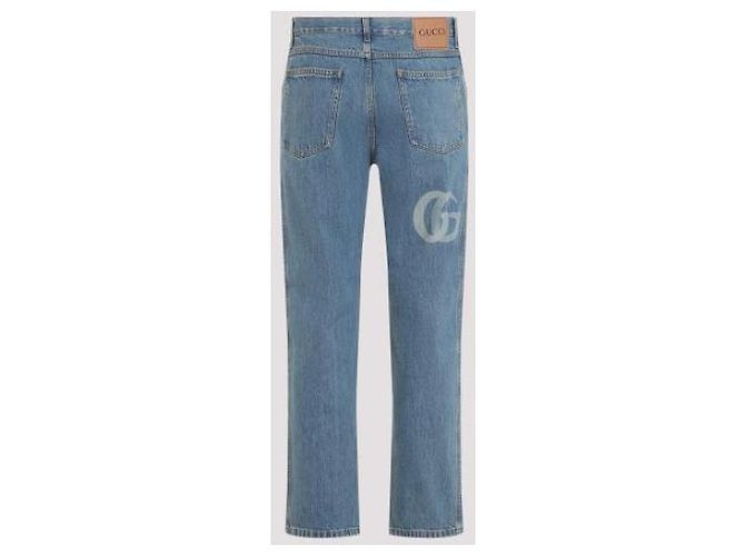 Gucci Pantaloni in doppio denim Blu - vista 6