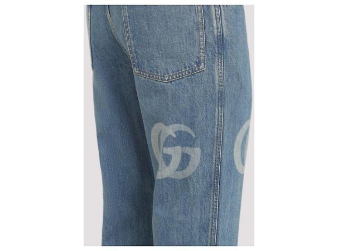 Gucci Pantaloni in doppio denim Blu - vista 7