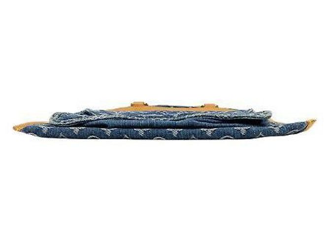 Louis Vuitton Sapla de denim monograma Azul - vista 3