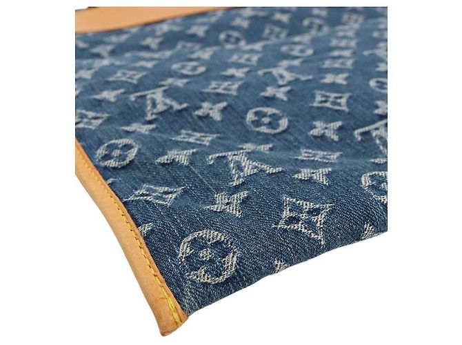 Louis Vuitton Sapla de denim monograma Azul - vista 4