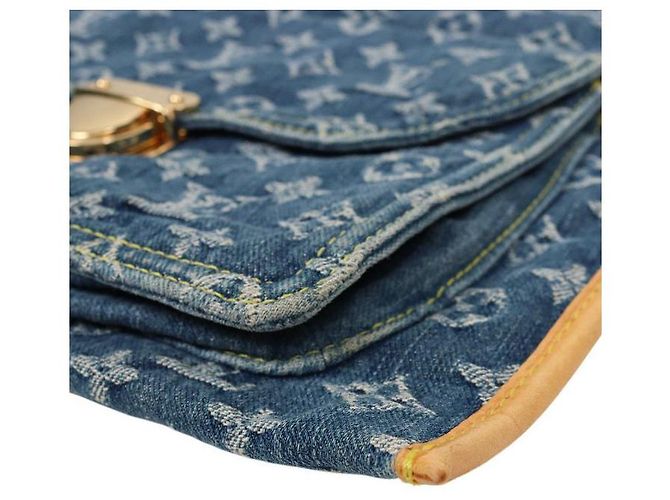 Louis Vuitton Sapla de denim monograma Azul - vista 5