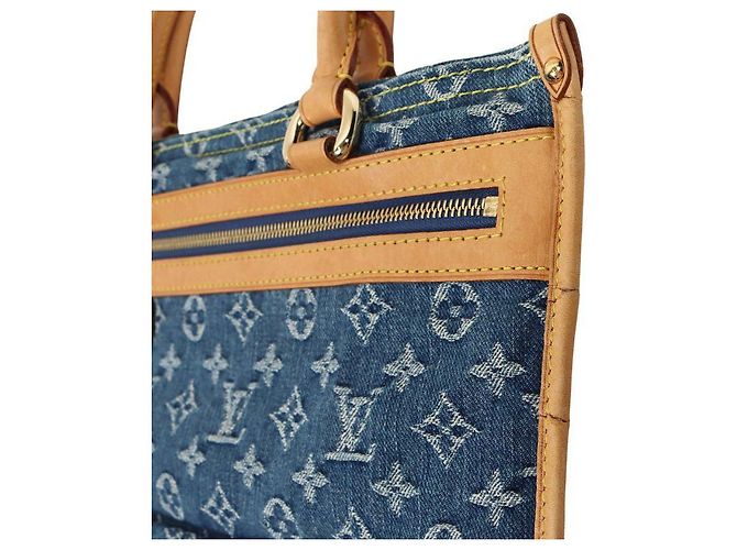 Louis Vuitton Sapla de denim monograma Azul - vista 6