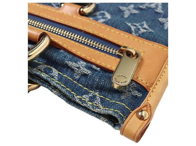 Louis Vuitton Sapla de denim monograma Azul - vista 7