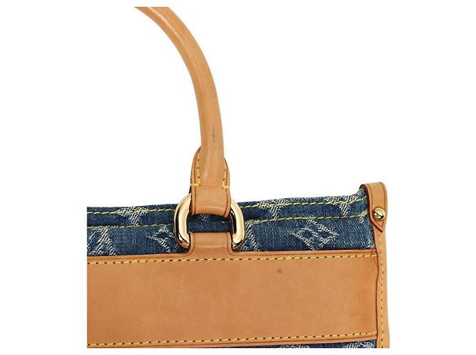 Louis Vuitton Sapla de denim monograma Azul - vista 8