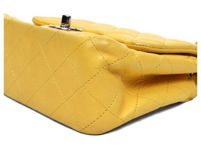 Chanel Piccola borsa in pelle gialla Giallo - vista 9