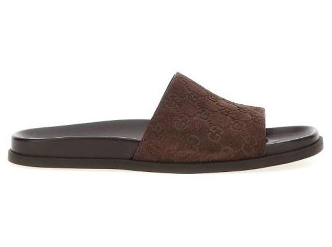 Gucci Sandali Slide AADUO Marrone - vista 4