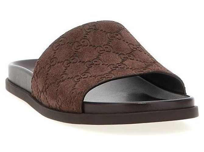 Gucci Sandali Slide AADUO Marrone - vista 5