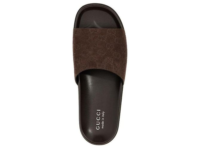 Gucci Sandali Slide AADUO Marrone - vista 7