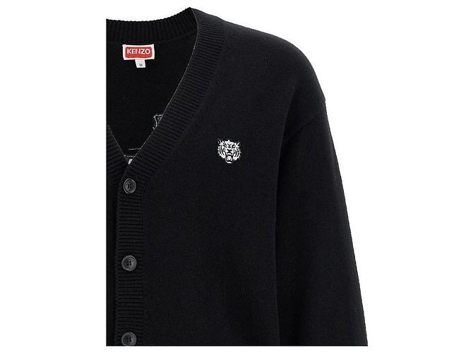 Kenzo Bestickter Cardigan Schwarz - Ansicht 6