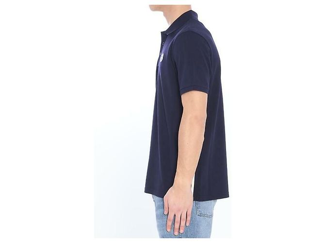 Moncler Polo de Piquet de Algodão com Listras - vista 6
