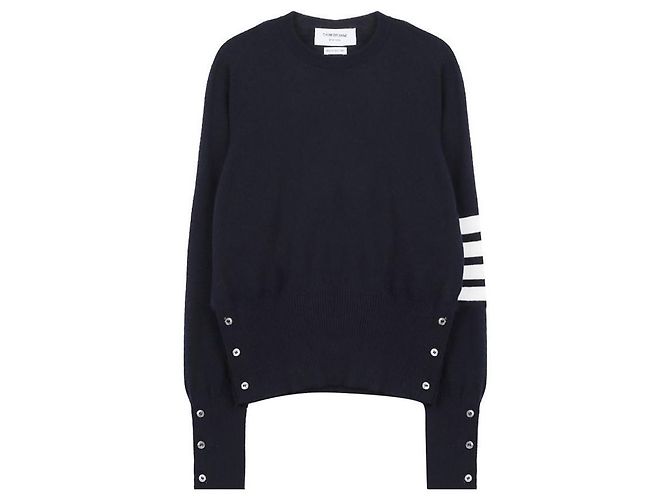 Thom Browne Pull en cachemire Bleu - vue 3
