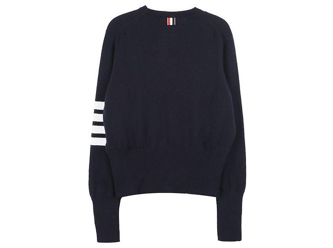 Thom Browne Pull en cachemire Bleu - vue 4