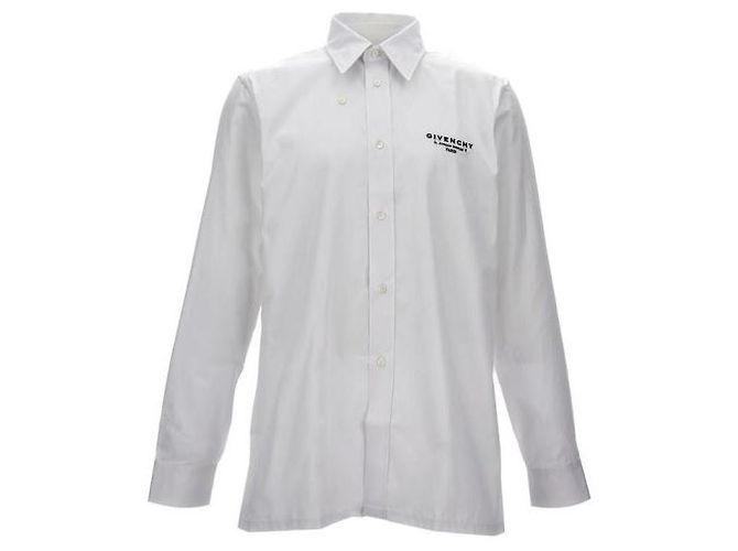 Givenchy Camisa de popeline com estampa de carimbo - vista 4