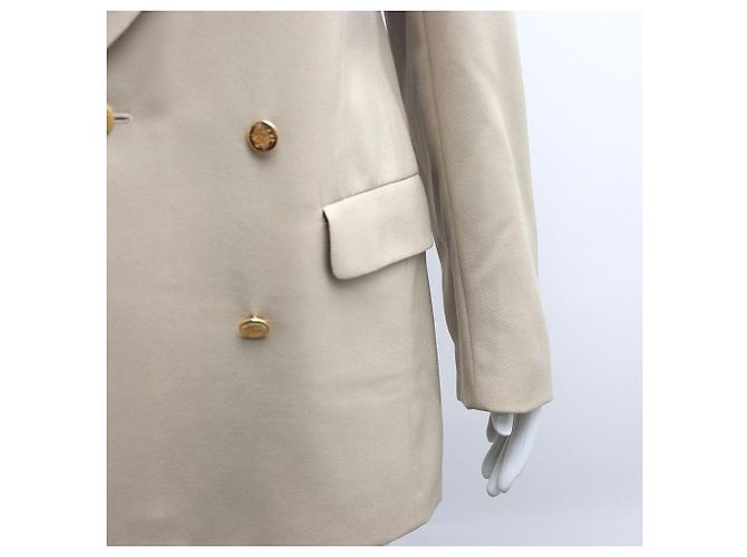 Burberry Giacca beige con dettagli a bottoni per donne Marrone - vista 5