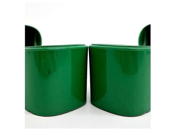 Infradito in gomma Gucci Verde - vista 3
