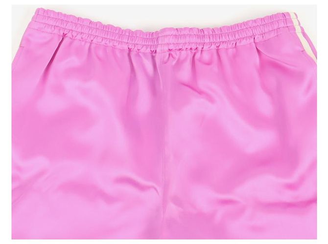 Pantaloni corti a bande Gucci Adidas Porpora - vista 2