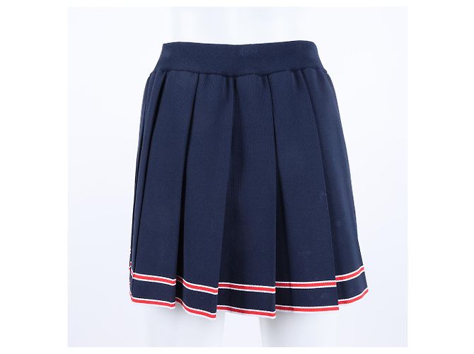 Falda de punto elástico Gucci Azul - vista 3