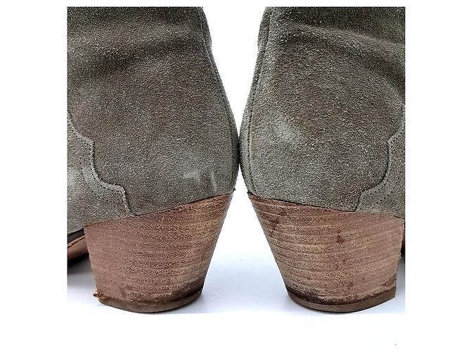 Botas de ante Isabel Marant Étoile Castaño - vista 3