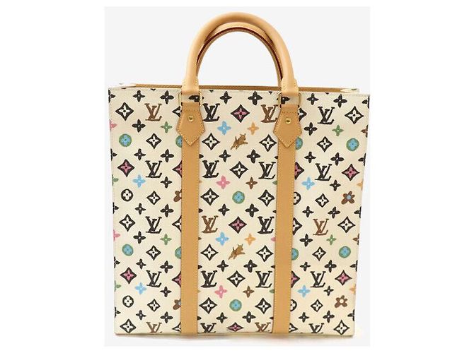 Louis Vuitton Borsa Tote Monogramma Vaniglia Sakplah Bianco - vista 3
