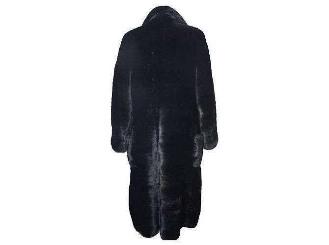 Valentino Abrigo de piel de visón Negro - vista 3