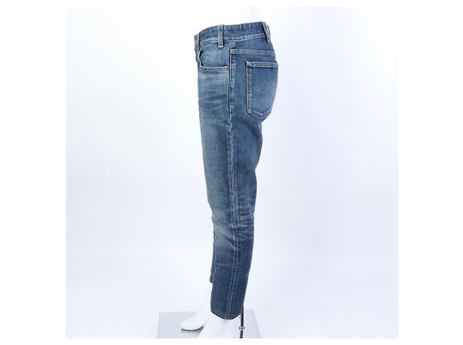 Céline Pantaloni in denim Celine Blu - vista 2