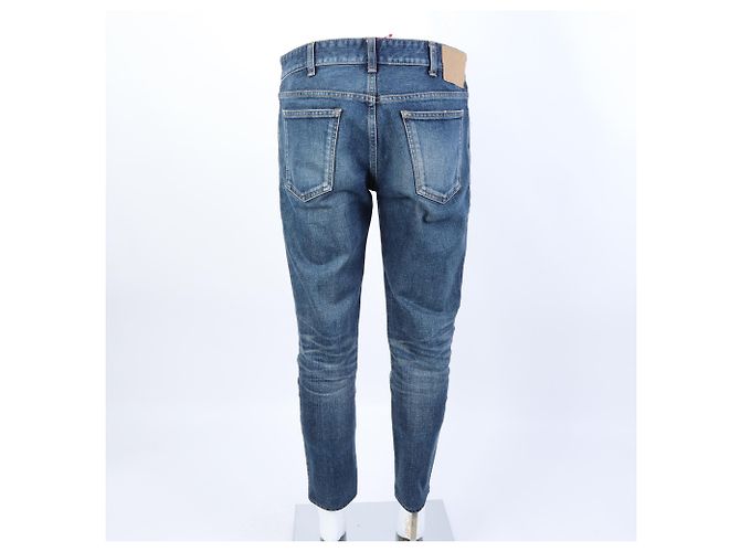 Céline Pantaloni in denim Celine Blu - vista 3