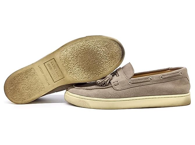 Mocassini in suede Brunello Cucinelli Marrone - vista 4