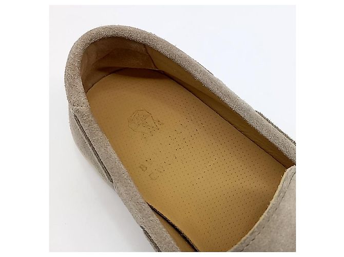 Mocassini in suede Brunello Cucinelli Marrone - vista 6