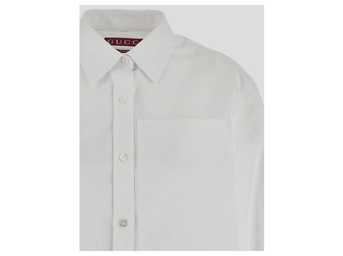 Gucci Camisa de popeline de algodão - vista 6