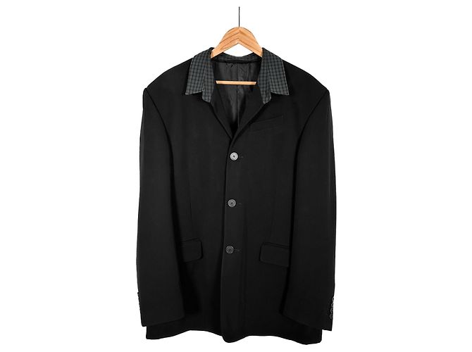 Balenciaga Giacca Blazer Ibrida da Uomo Nera Nero - vista 3