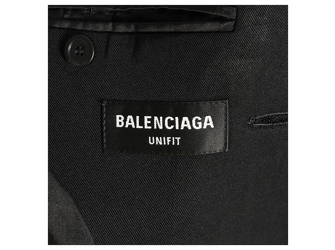 Balenciaga Giacca Blazer Ibrida da Uomo Nera Nero - vista 9