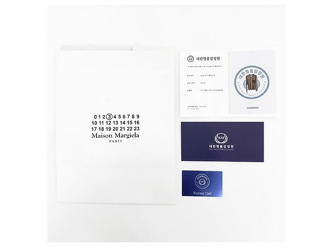 Maison Martin Margiela Maison Margiela Herren T-Shirt mit Taschenpatch Beige Braun - Ansicht 7
