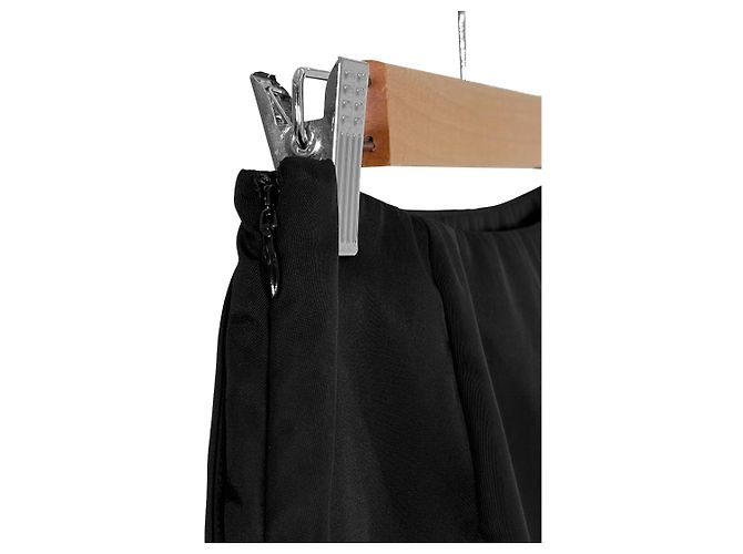 Prada Falda Mini Re-Nylon Negra Big Triangle Logo de Lujo Biarr para Mujeres Negro - vista 9
