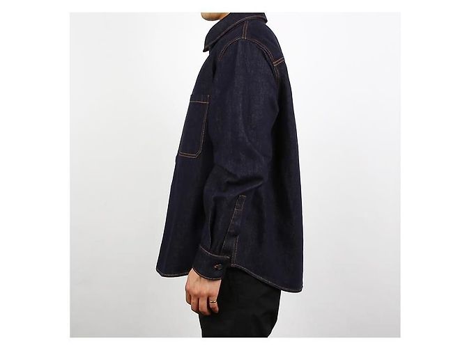 Valentino Chemise en denim brodée avec logo - vue 10