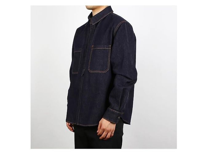 Valentino Chemise en denim brodée avec logo - vue 9
