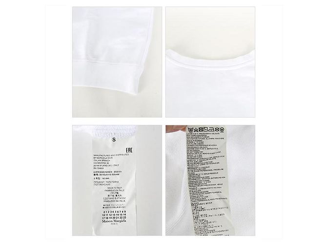 Maison Martin Margiela Logo-Generator Sweatshirt Weiß - Ansicht 7