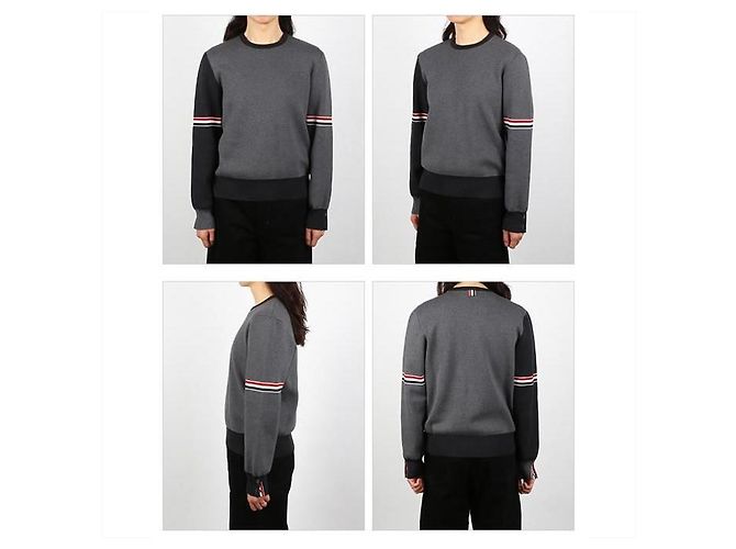 Thom Browne Maglione a righe Funmix Milano Marrone - vista 2