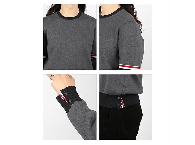 Thom Browne Maglione a righe Funmix Milano Marrone - vista 3