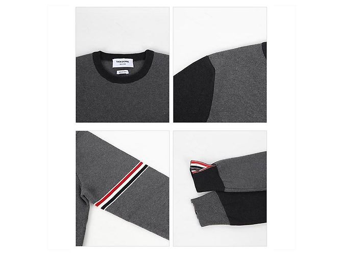 Thom Browne Maglione a righe Funmix Milano Marrone - vista 9