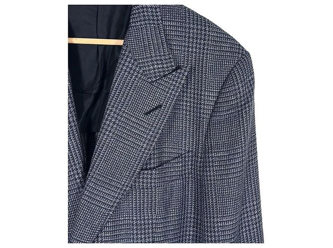 Tom Ford Men's Wool Silk Glen Check Single Breasted Blazer Jacket Brown - view 5