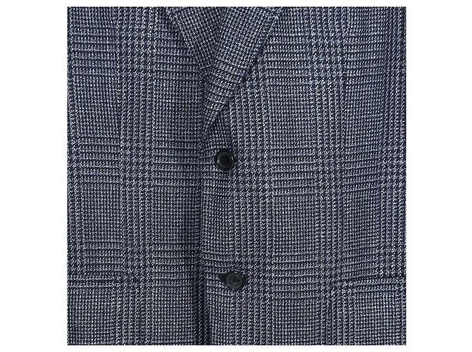 Tom Ford Men's Wool Silk Glen Check Single Breasted Blazer Jacket Brown - view 6