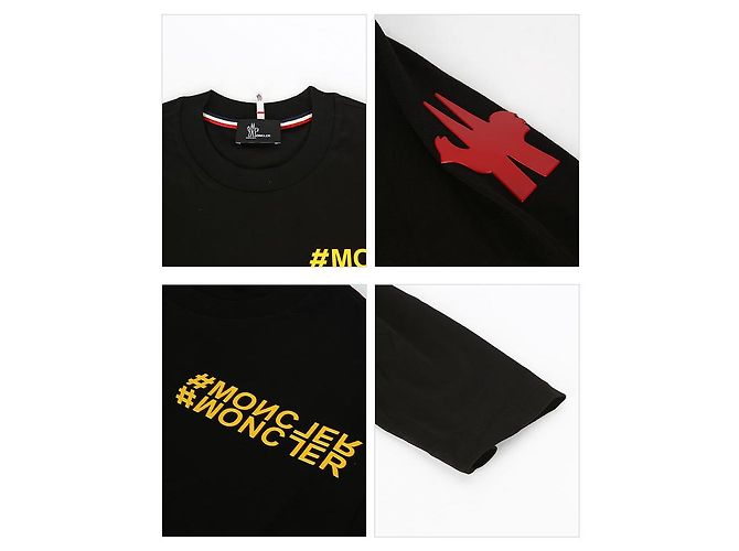 Langarm-T-Shirt mit Moncler Grenoble-Logo Schwarz - Ansicht 4