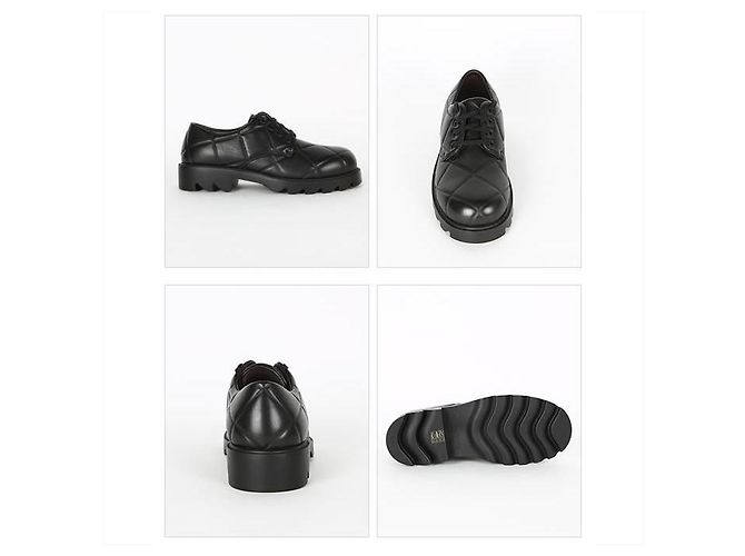 Bottega Veneta Scarpe Derby con lacci Strut Grid Nero - vista 2