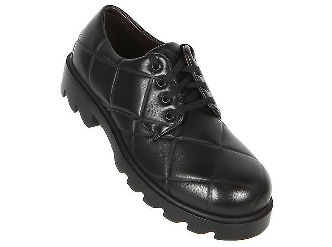 Bottega Veneta Scarpe Derby con lacci Strut Grid Nero - vista 6