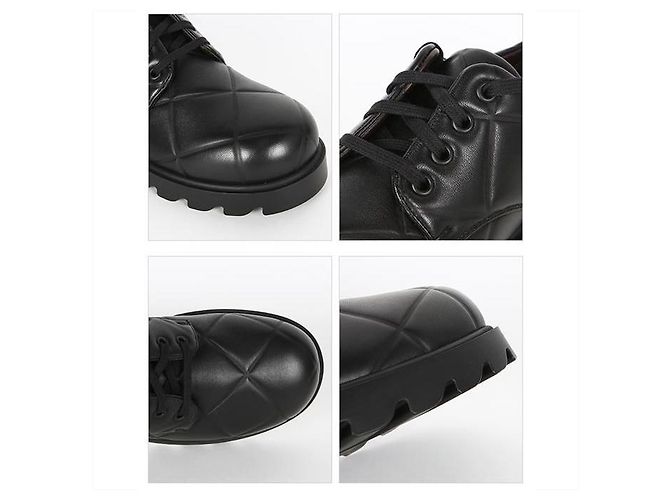Bottega Veneta Scarpe Derby con lacci Strut Grid Nero - vista 8