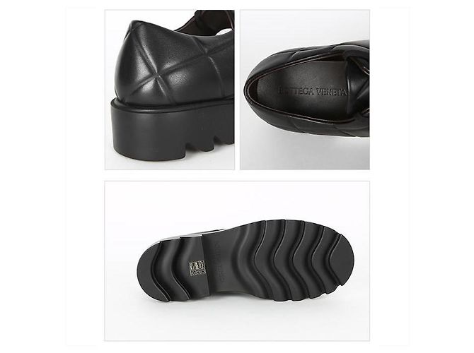Bottega Veneta Scarpe Derby con lacci Strut Grid Nero - vista 9