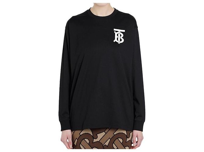 Burberry Camiseta de manga larga con logo Negro - vista 4