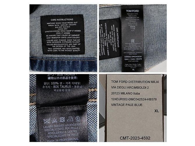 Tom Ford Jeansjacke Blau - Ansicht 14