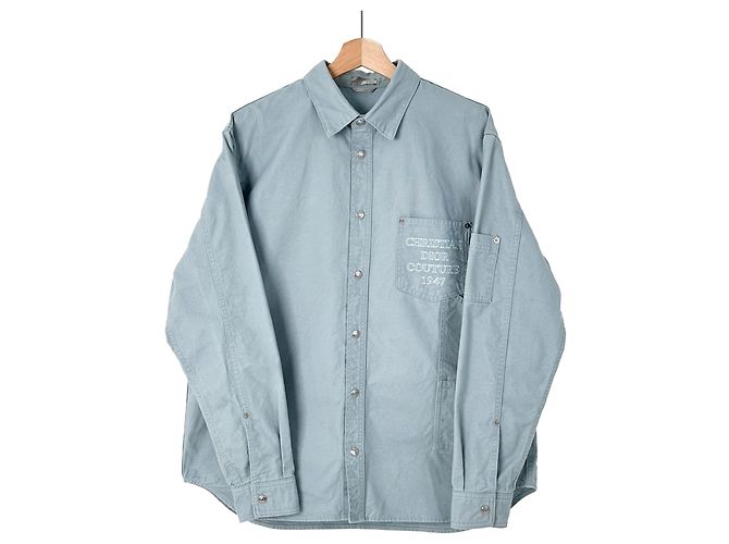 Dior Giacca in denim ricamata couture per uomo Blu - vista 3