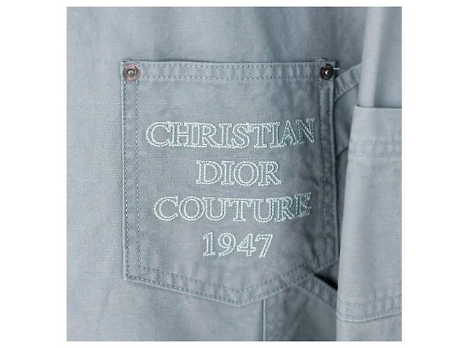 Dior Giacca in denim ricamata couture per uomo Blu - vista 5
